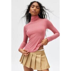 Urban Outfitters x BDG Timmy Striped Red Long Sleeve Turtleneck Size M NWOT